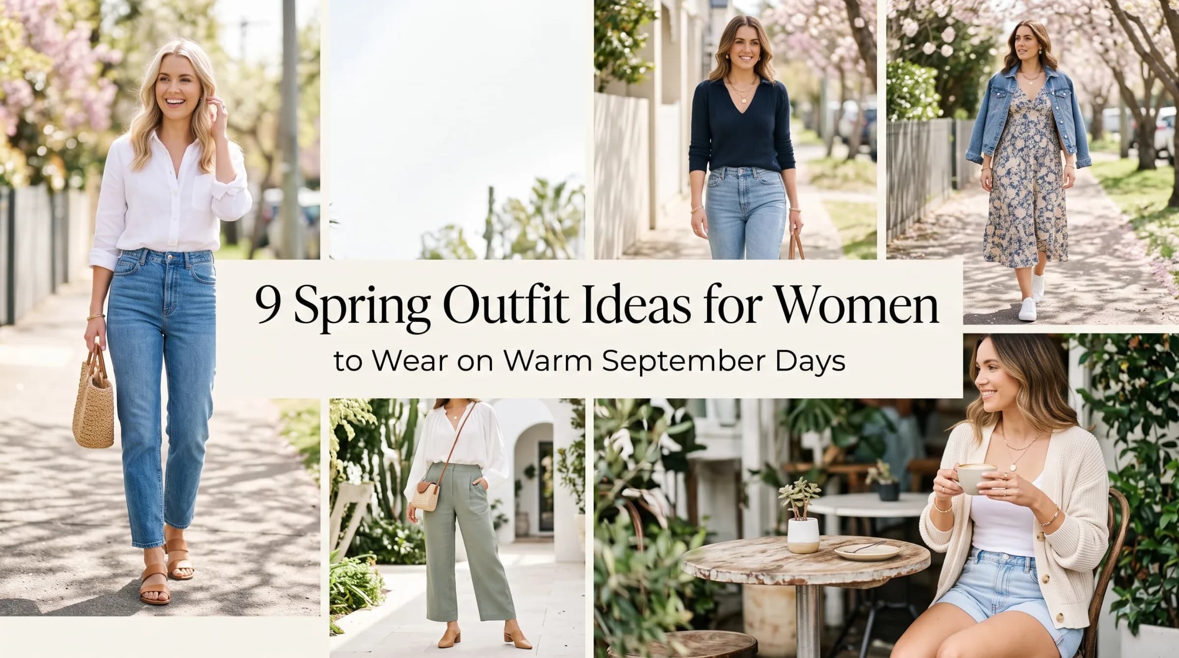 9 Spring Outfit Ideas for Women to Wear on Warm September Days