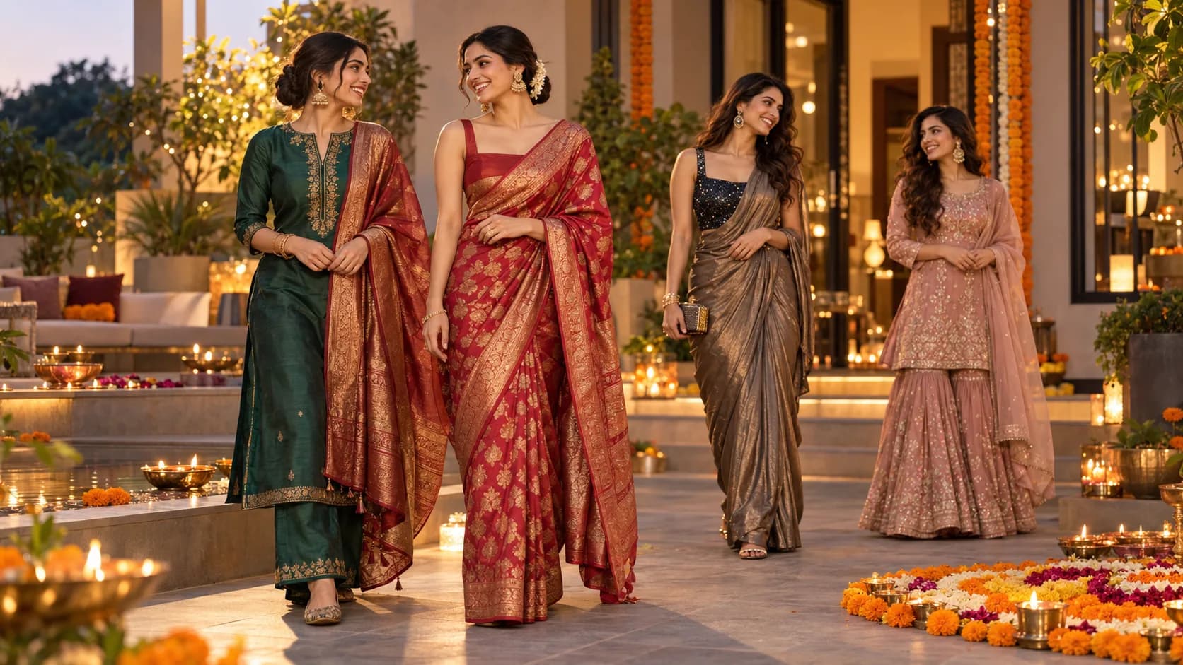 9 Diwali Outfit Ideas for Women 2026 That Feel Festive and Modern