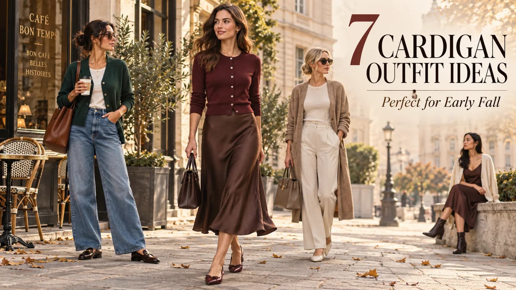 7 Cardigan Outfit Ideas for Women That Are Perfect for Early Fall