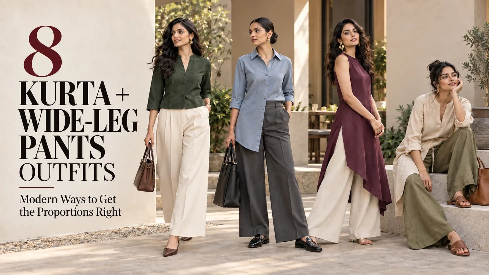 8 Kurta With Wide-Leg Pants Outfit Ideas That Look Modern and Balanced