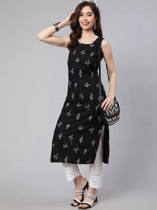 Printed Straight Kurta