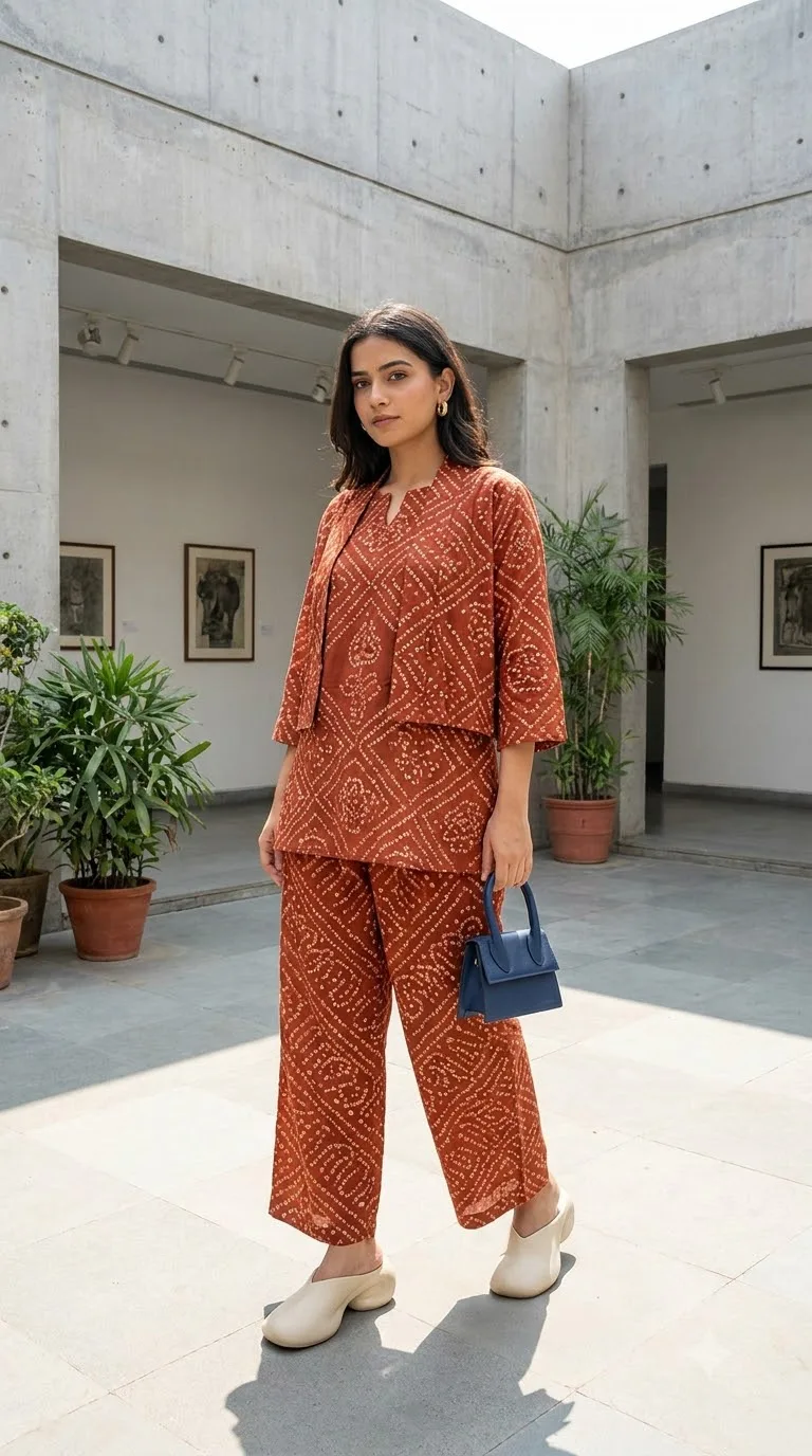 Bandhani co ord outfit
