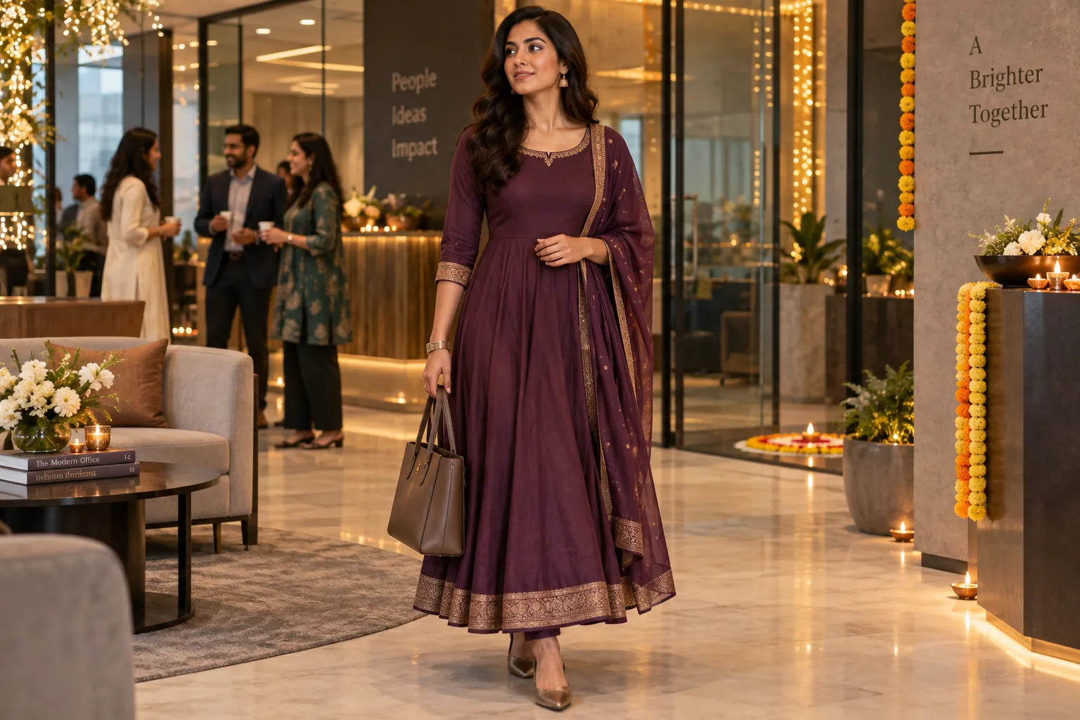 Minimal Anarkali With Pointed Flats
