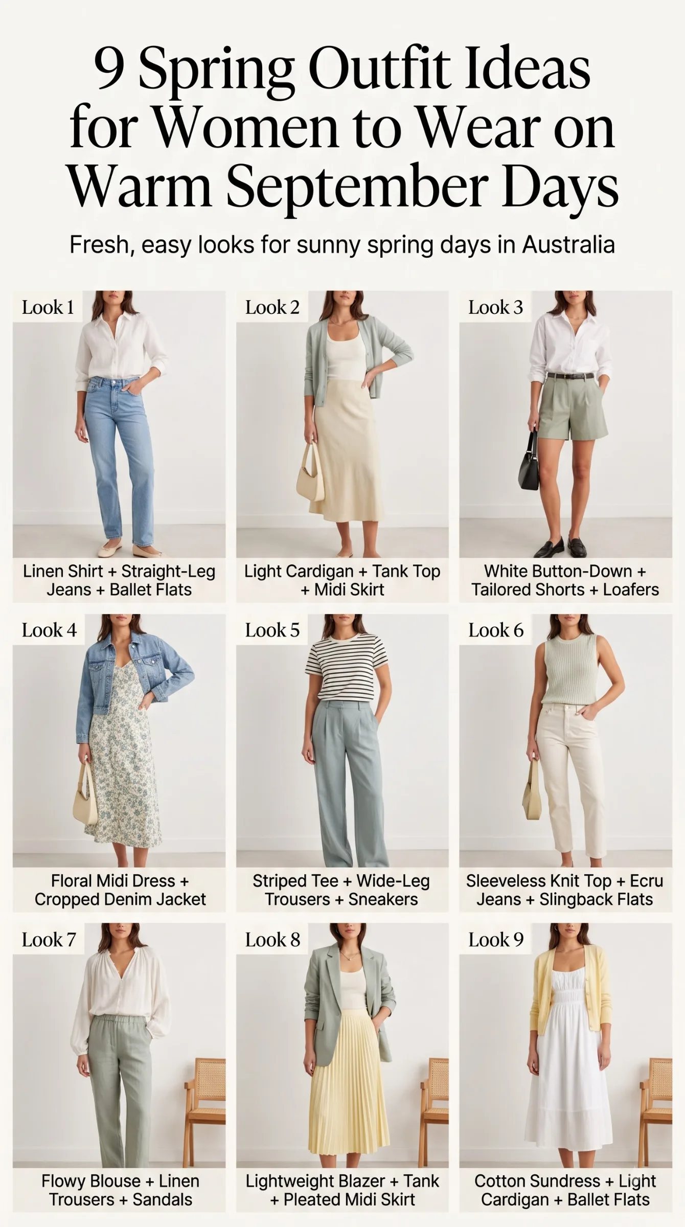 Women wearing spring outfits