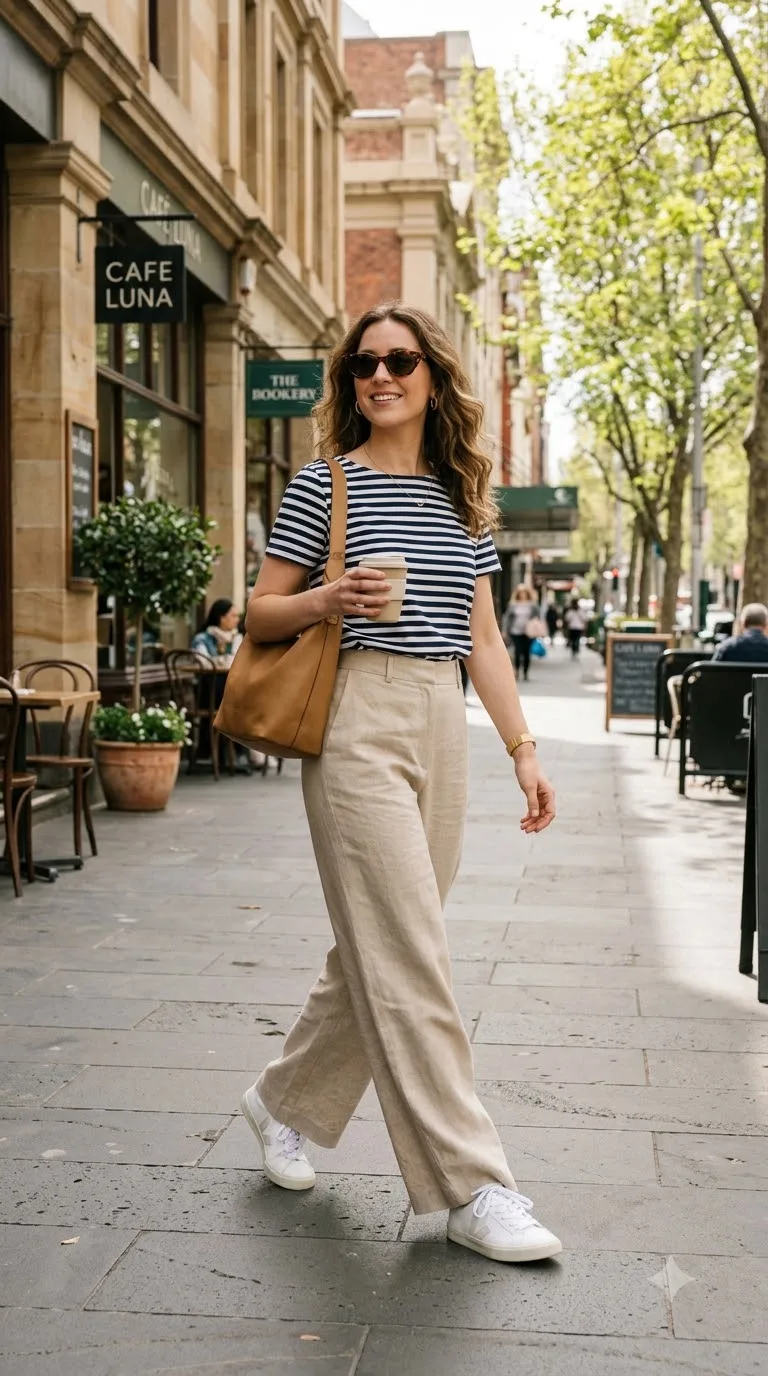 Woman wearing stylish fashion outfit