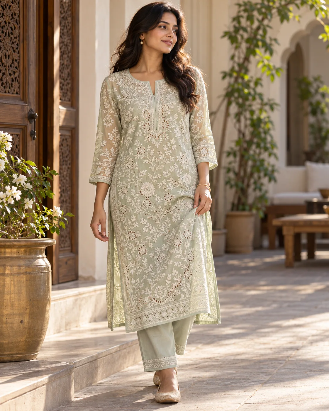 Chikankari kurti