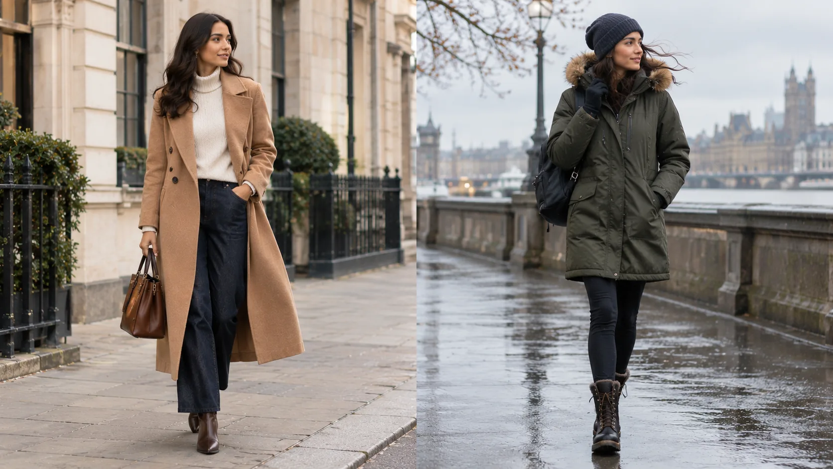 Contrasting Winter City Walks