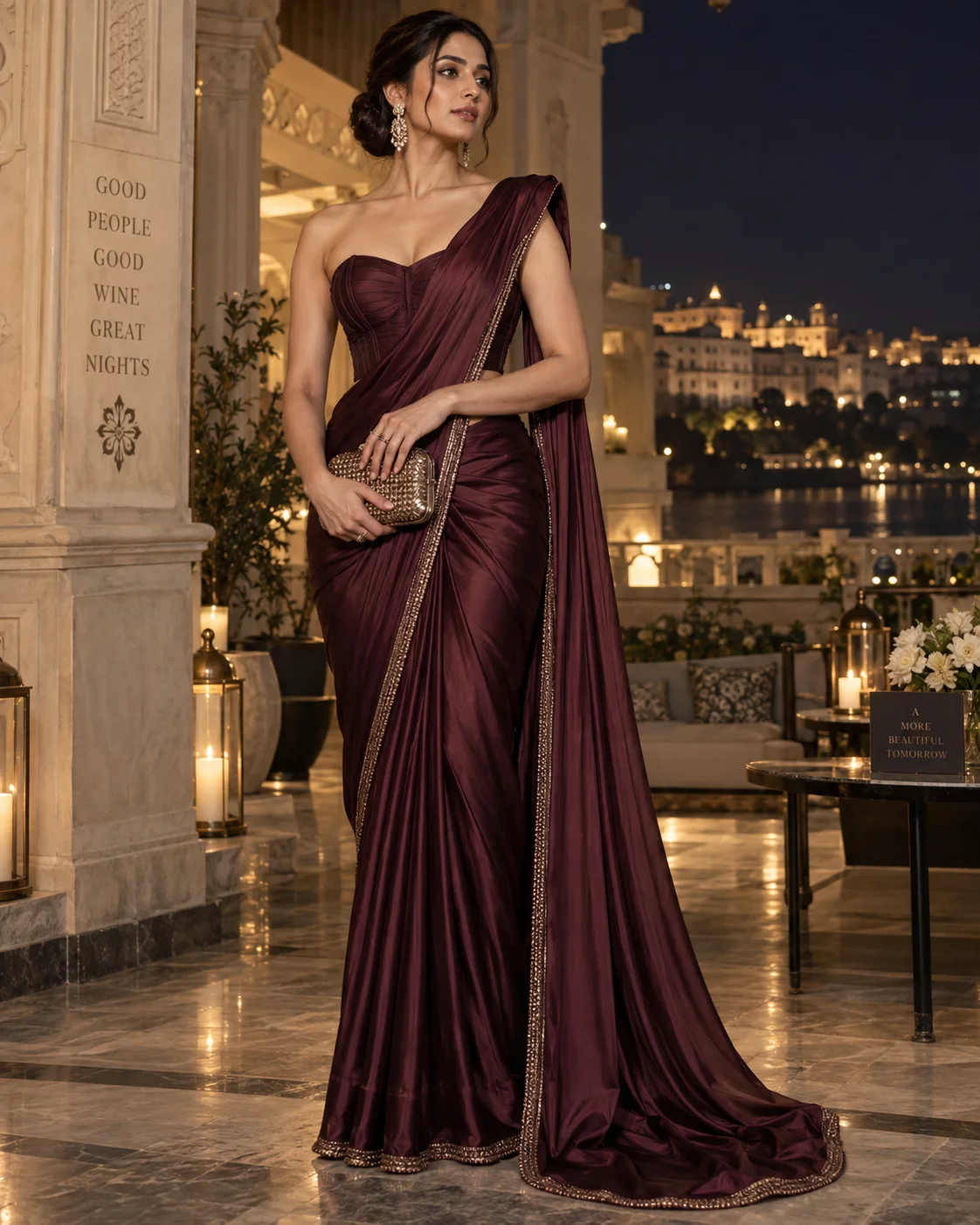 Pre Draped Saree With a Sculptural Blouse