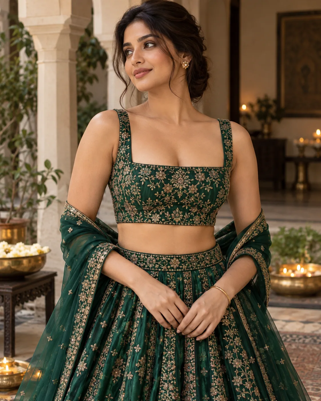 Square Neck Lehenga Blouse