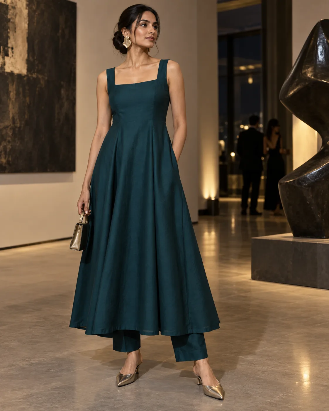 sleeveless Anarkali