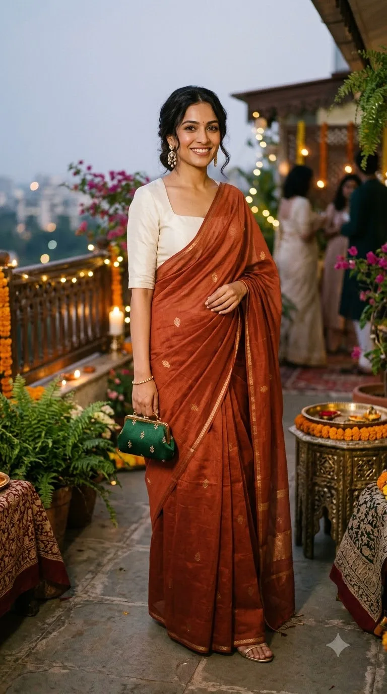 Existing Saree + a Completely Different Blouse