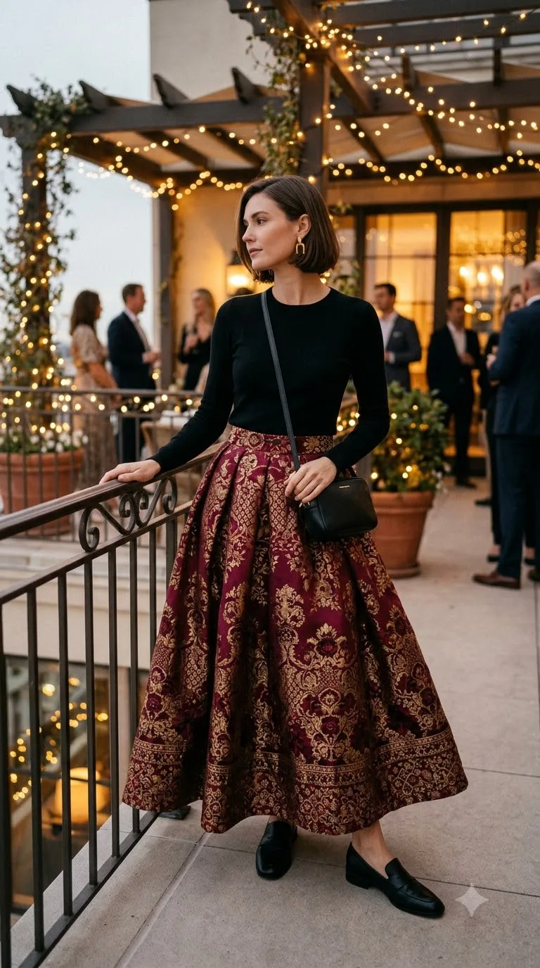 Festive Skirt + Simple Top You Already Own