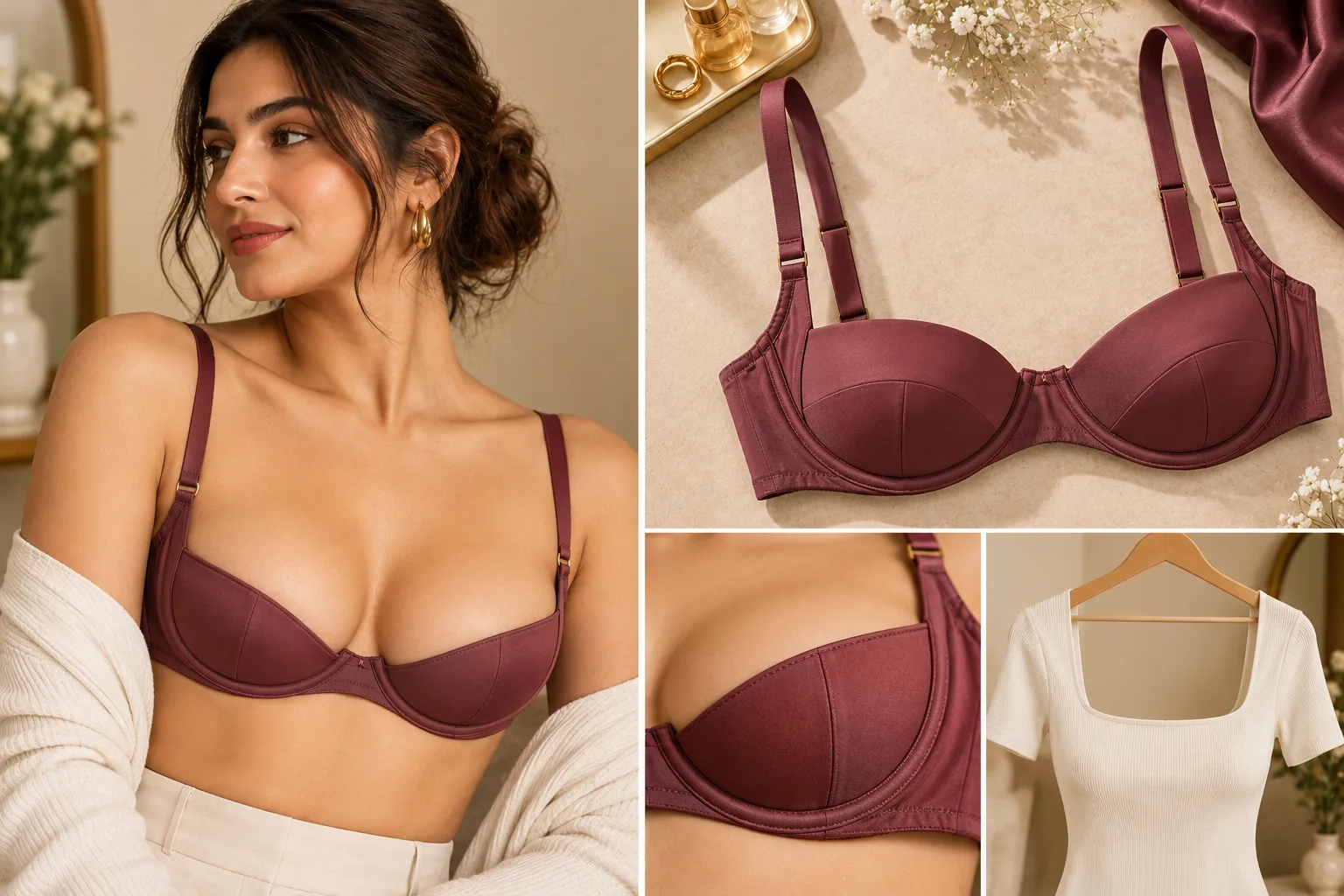 demi cup bra
