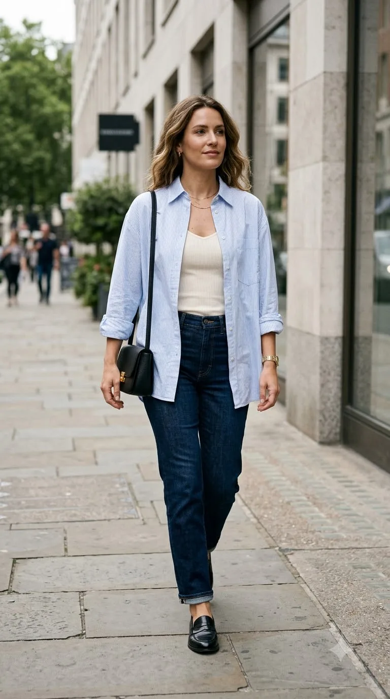 Oversized Pinstripe Shirt