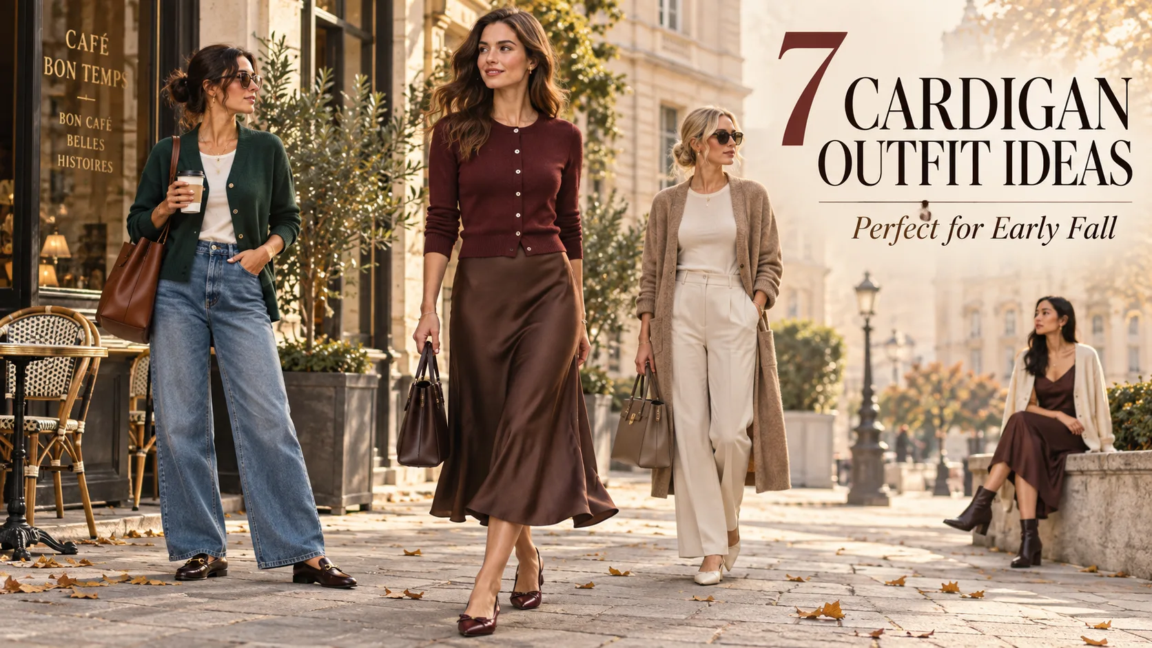 7 Cardigan Outfit Ideas for Women That Are Perfect for Early Fall
