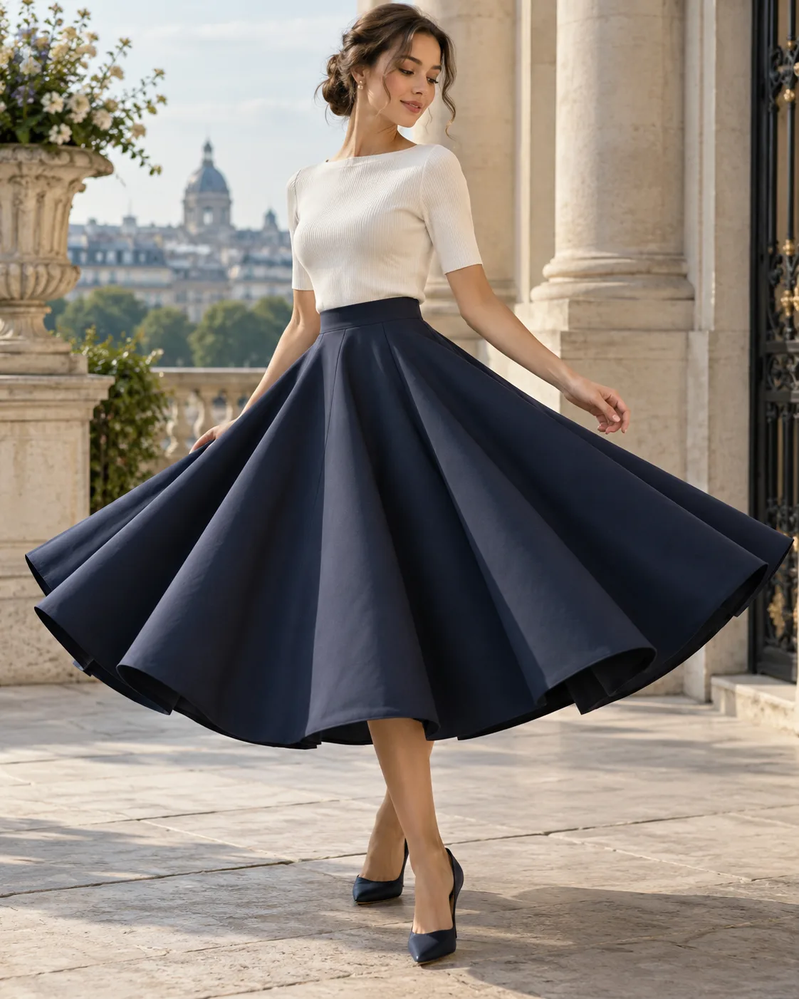 circle skirt.