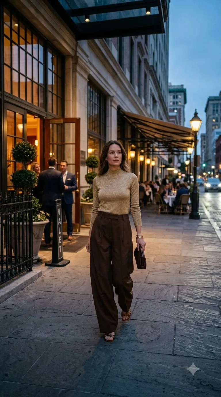 Gold%20Lurex%20Knit%20With%20Chocolate%20Trousers
